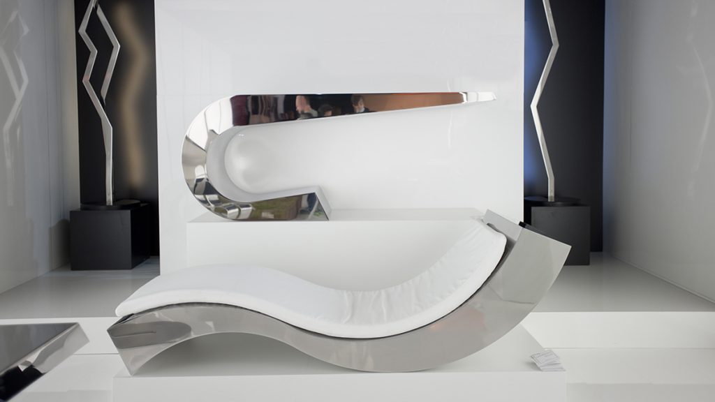 Luxury Desk | Interior Design | Metal Furnishings | Hand Made in Italy | Lamberti - Scrivania acciaio inox design mobili e arredamento in metallo casa e ufficio
