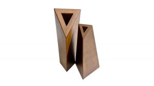 Handmade corten vases | Luxury metal decor and furnitures | Lamberti Design Italy - Fioriere e Vasi in acciaio corten su misura