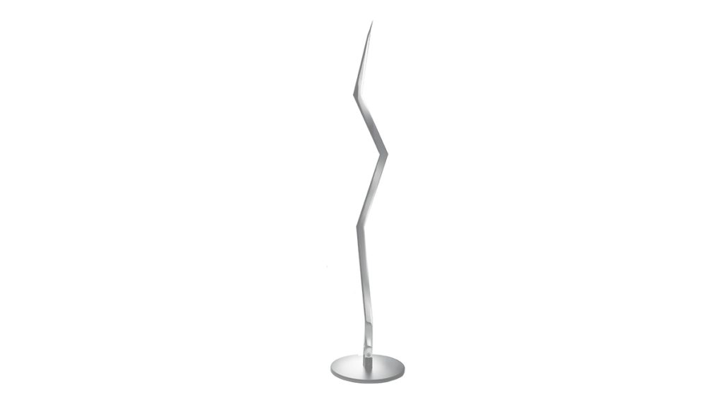 Light design object | Hand made in Italy | Luxury Decor | Lamberti Design - Lampada acciaio inox da terra con luce led per arredamento interni in metallo