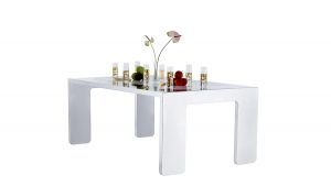 Luxury table | Hand made in Italy | Metal furnishings | Lamberti Design - Tavolo acciaio lucido o satinato e marmo design italiano