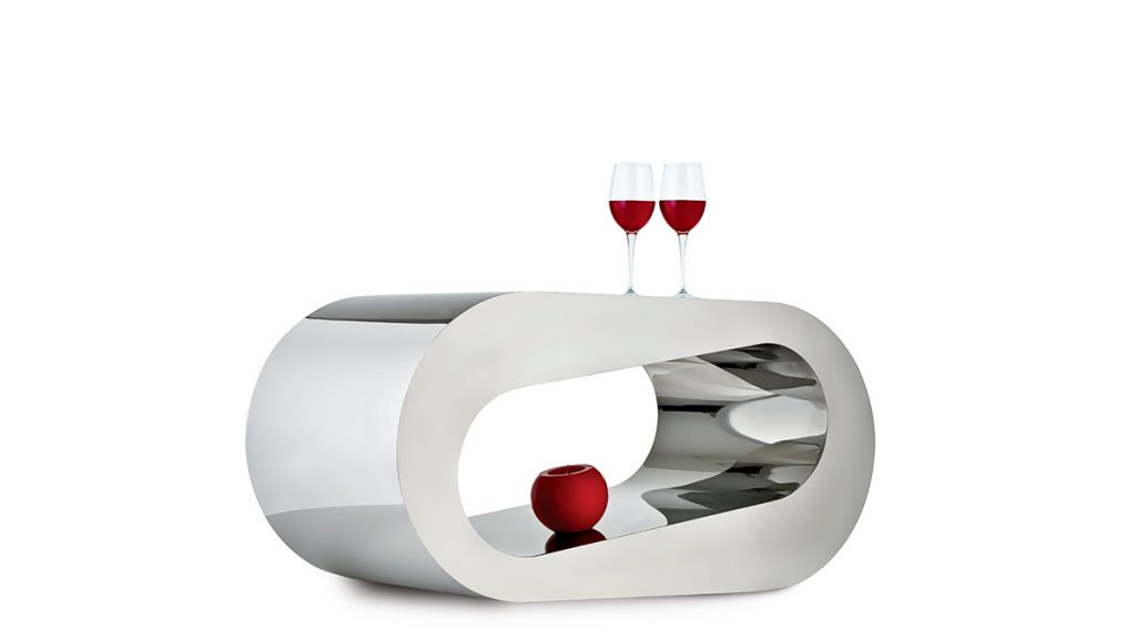Low cocktail table | Luxury furnishings | Metal furniture hand made in Italy | Lamberti -Tavolo acciaio inox design mobili e arredamento in metallo casa e ufficio