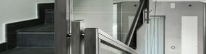 Ringhiere scale balaustre acciaio e vetro con tecnologia waterjet realizzate su misura - lavorazione metalli e finiture speciali Lamberti Design