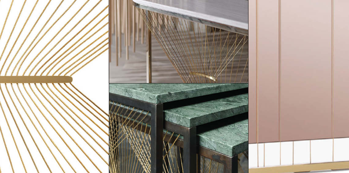 Luxury metal furniture | Elle Decor introduces Lamberti Design made in Italy - Arredamento artigianale in acciaio ed ottone - Lamberti Design Italia